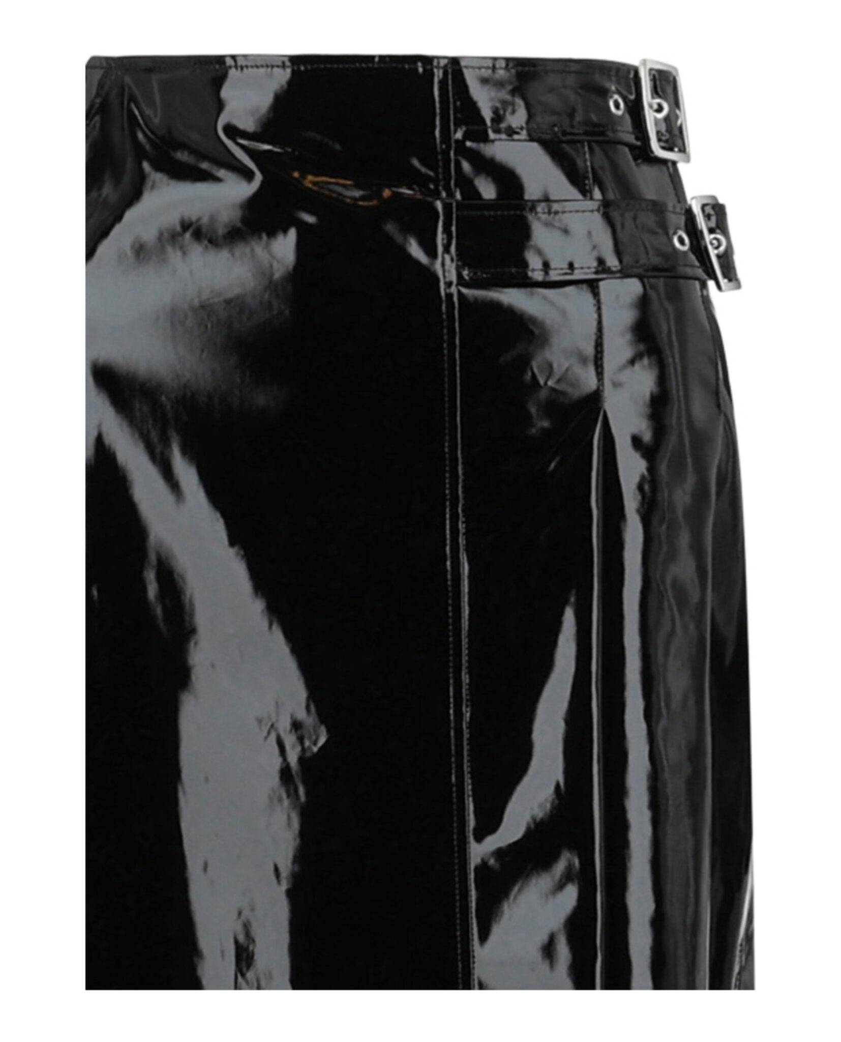 Gucci Womens Vinyl Effect Skirt