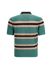 Dries Van Noten Men Striped Polo Shirt