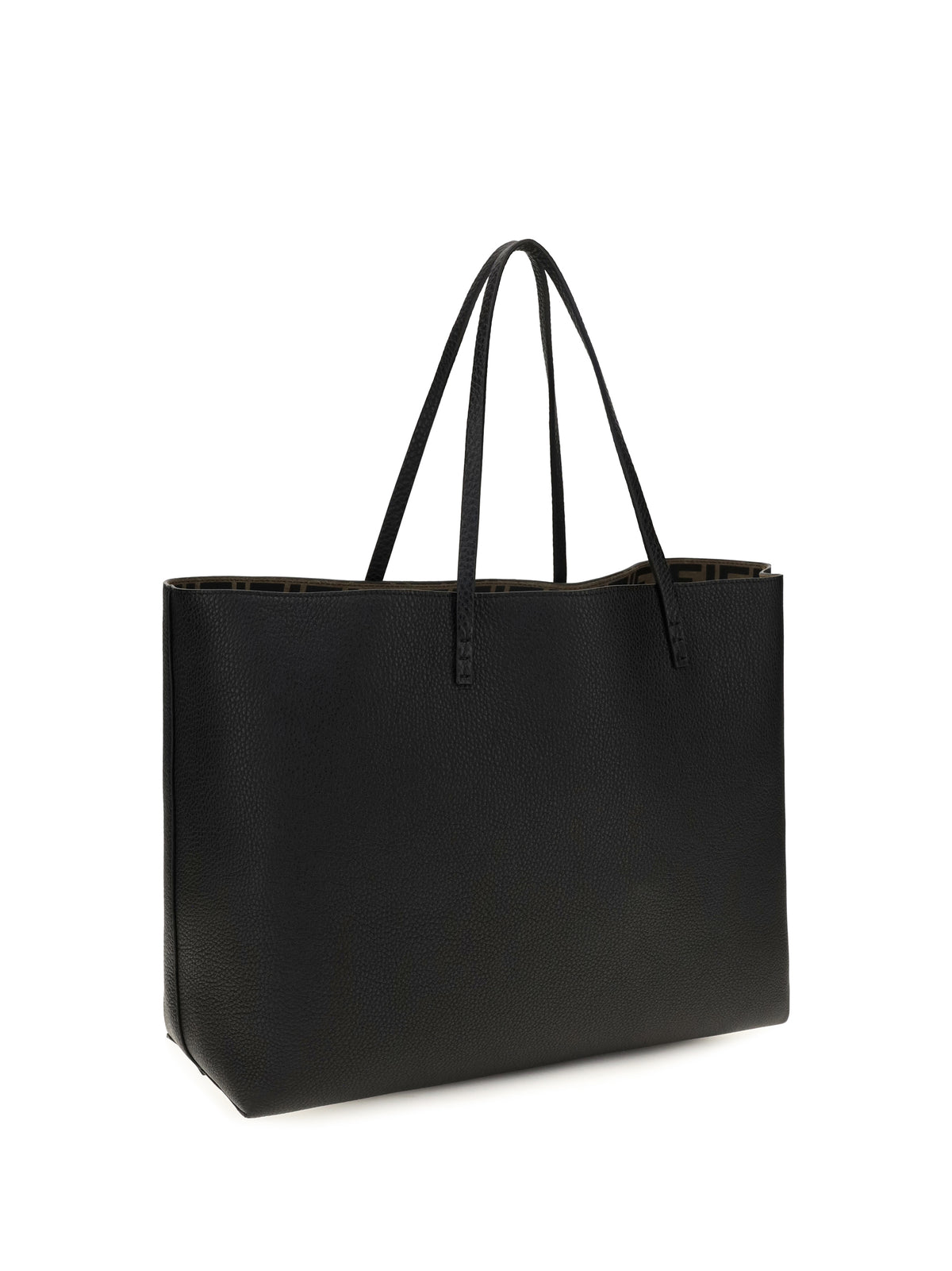 Fendi Women Medium Roll Roman Leather Shopping Bag