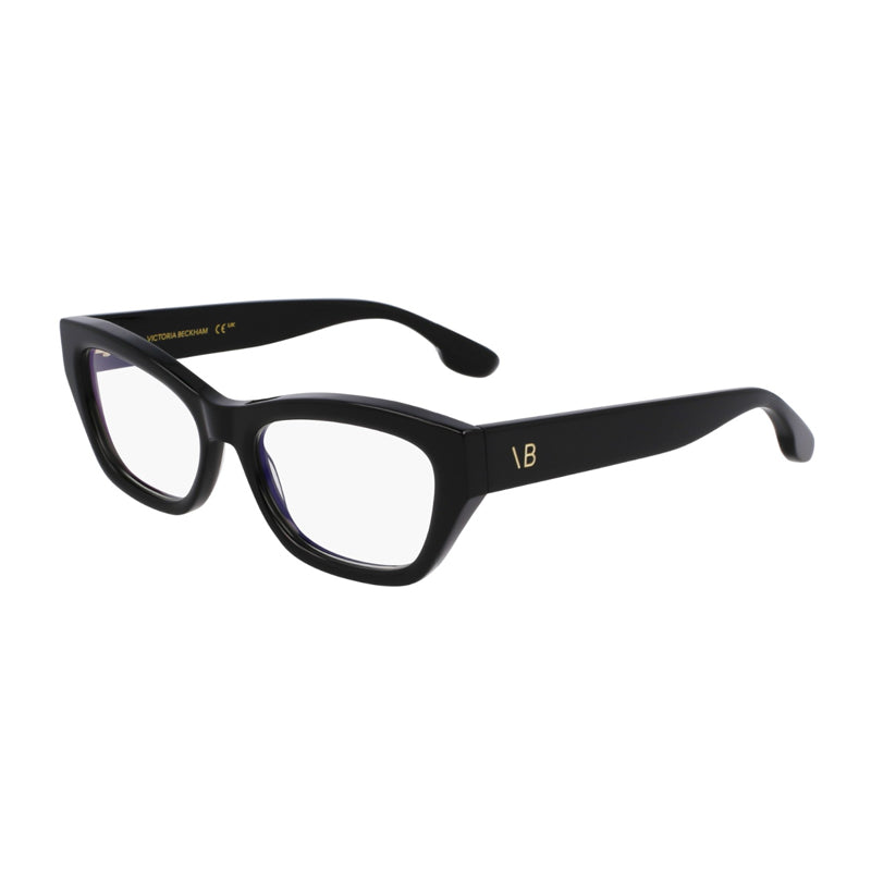 Victoria Beckham Eyeglasses Rectangle Full Rim, Black Frame and Clear Demo Lenses Lens VB2675001