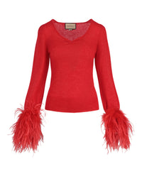 Gucci Womens Silk Mohair Sweater
