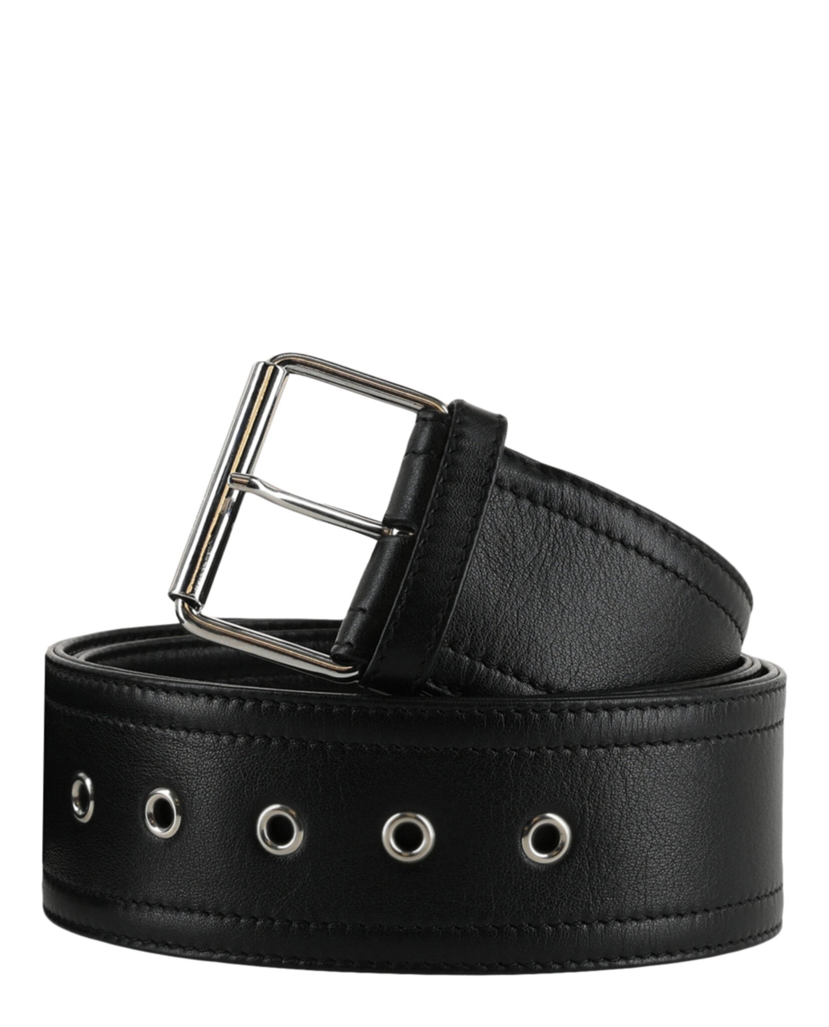 Alexander McQueen Mens Wide Leather Belt