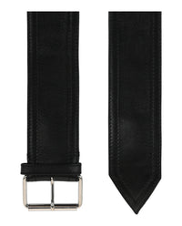 Alexander McQueen Mens Wide Leather Belt