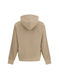 BURBERRY Burberry Men Check Hoodie With Drawstrings