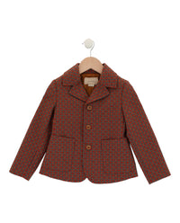 Gucci Boys Lined Cotton Fantasy Blazer Multi