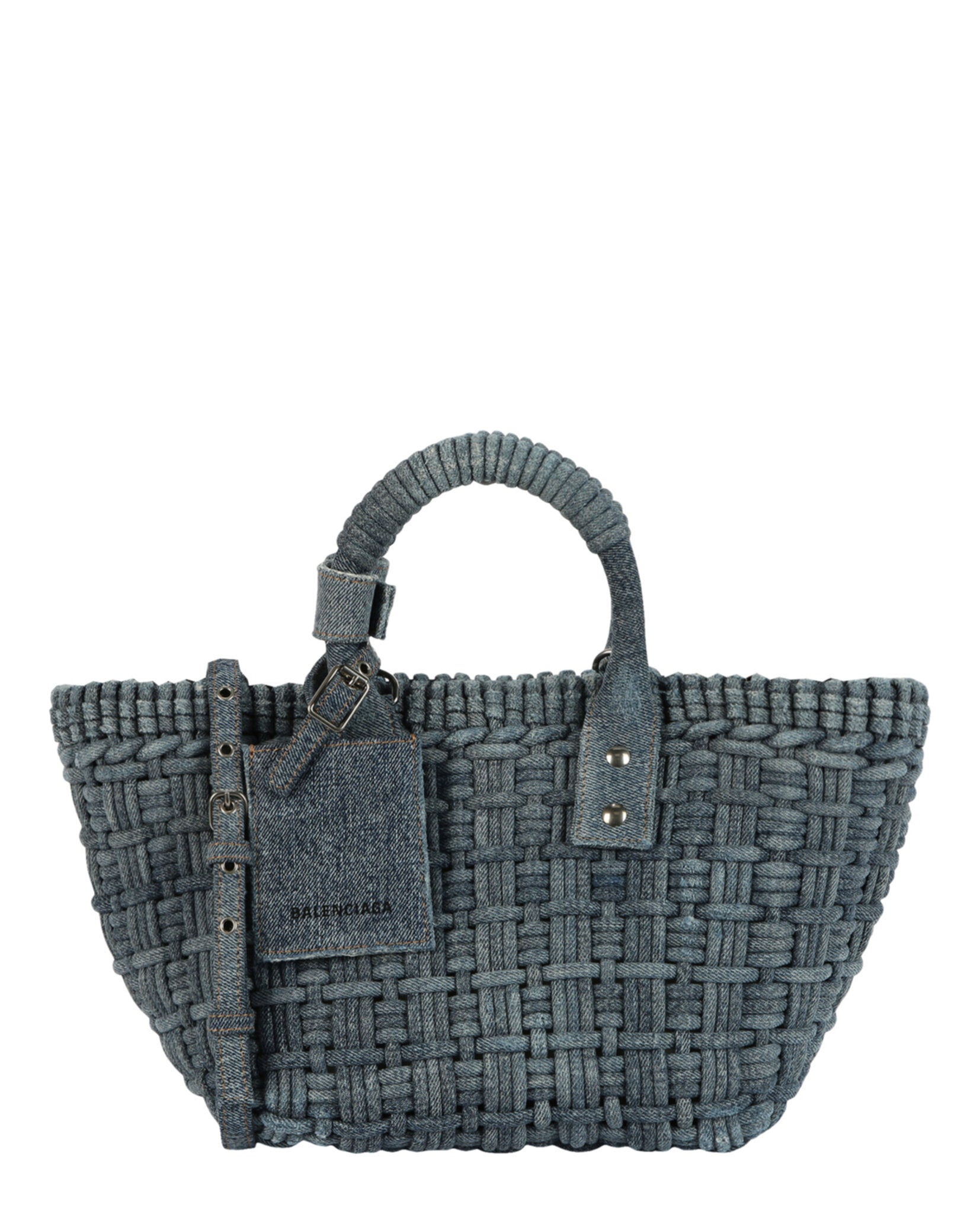 Balenciaga Womens Bistro Xs Basket Top Handle Bag In Denim – Bluefly