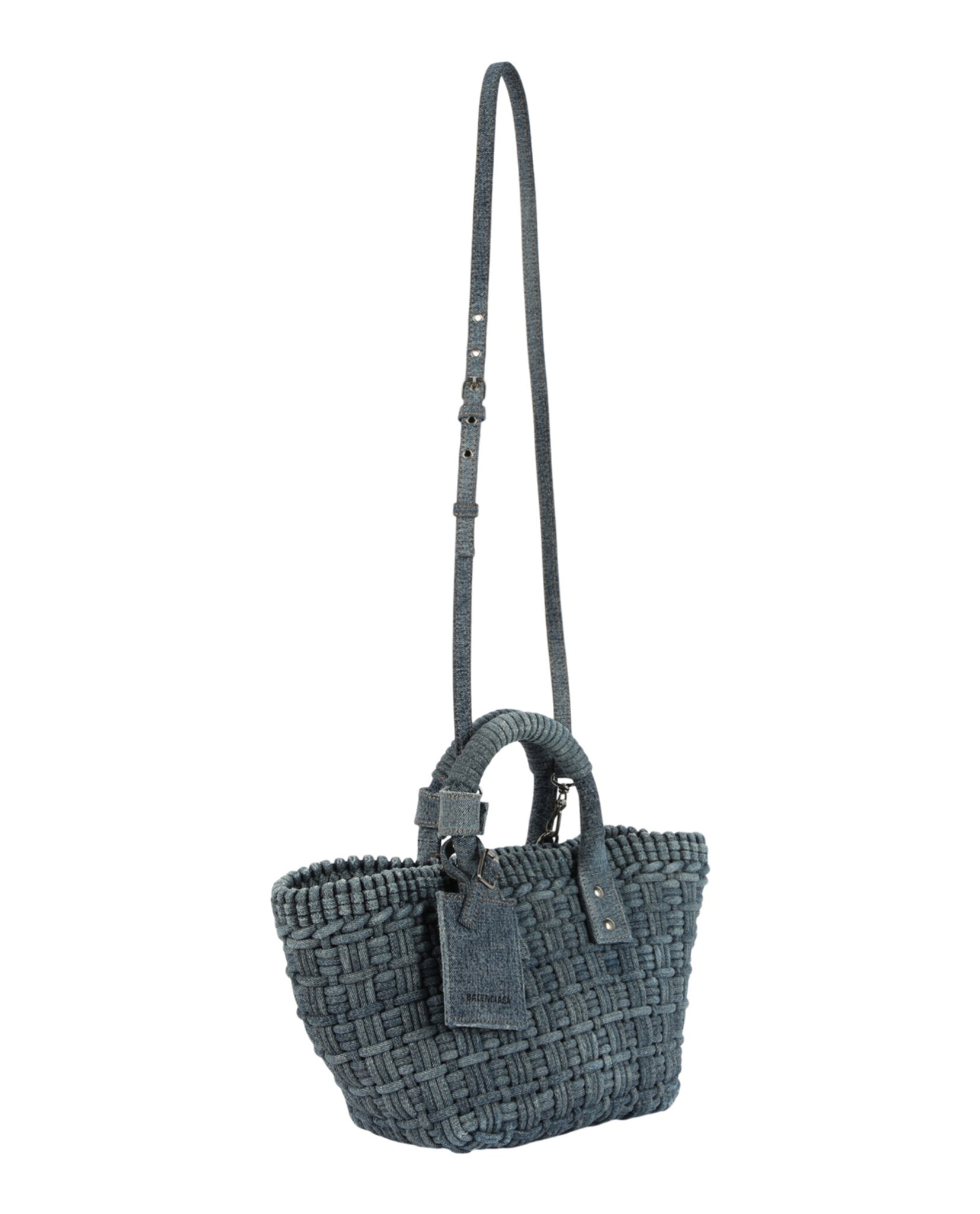 Balenciaga Womens Bistro Xs Basket Top Handle Bag In Denim – Bluefly