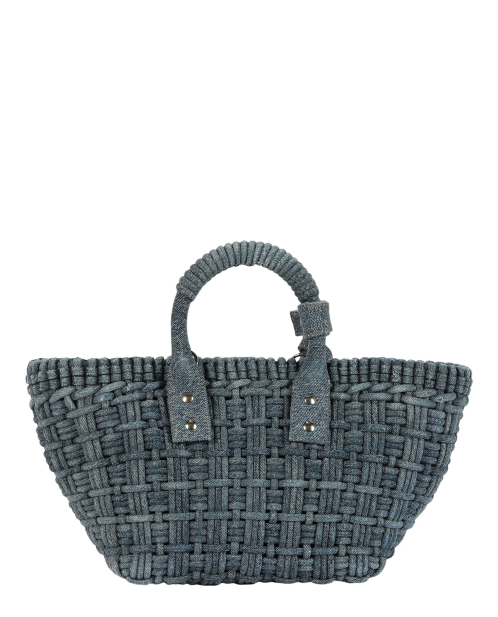 Balenciaga Womens Bistro Xs Basket Top Handle Bag In Denim – Bluefly