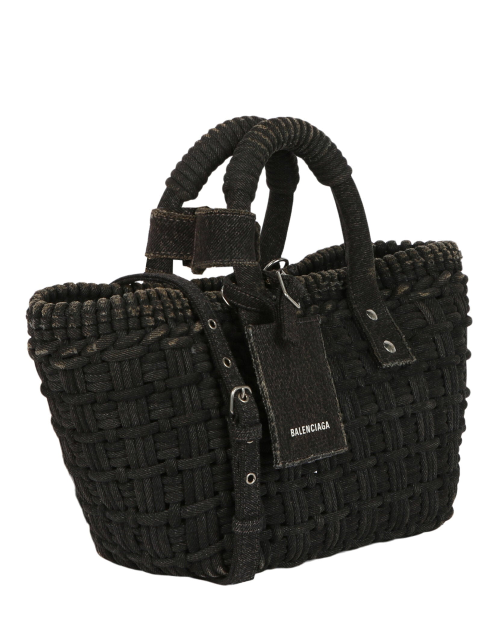 Balenciaga Womens Bistro Xs Basket Top Handle Bag In Denim – Bluefly