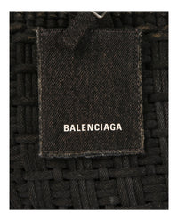 Balenciaga Womens Bistro Xs Basket Top Handle Bag In Denim