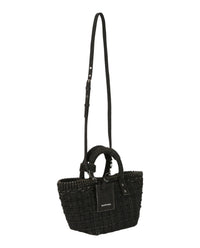 Balenciaga Womens Bistro Xs Basket Top Handle Bag In Denim
