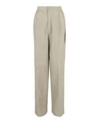 Gucci Womens Leather Wide-Leg Pants