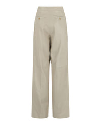 Gucci Womens Leather Wide-Leg Pants