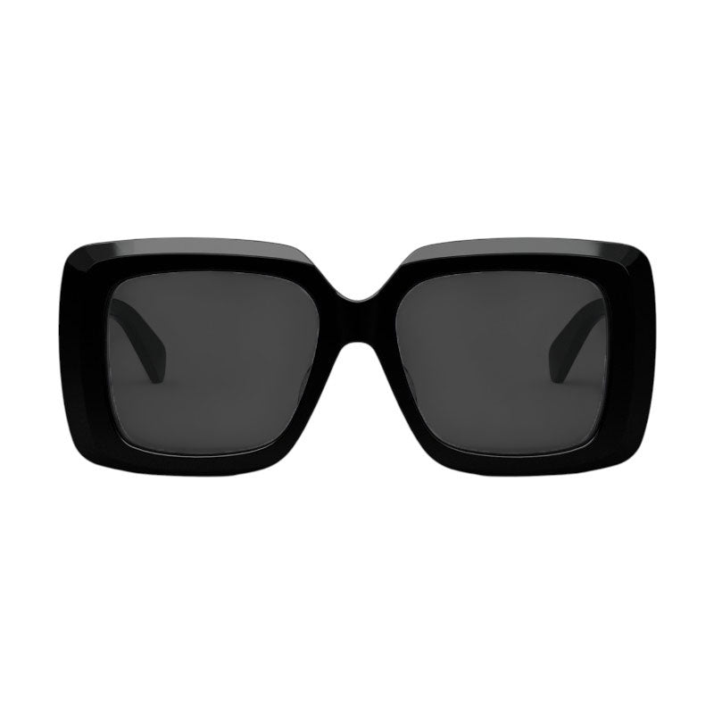 Celine Sunglasses Square Full Rim, Shiny Blue Frame and Grey Gradient Lens CL40263F93B