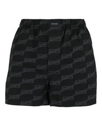 Balenciaga Balenciaga Womens BB Logo Monogram Pajama Shorts