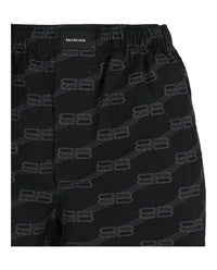 Balenciaga Balenciaga Womens BB Logo Monogram Pajama Shorts