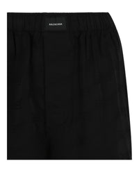 Balenciaga Balenciaga Womens BB Monogram Pajama Shorts