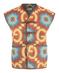 Gucci Mens GG Kaleidoscope Quilted Vest