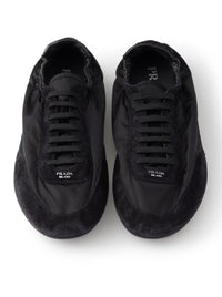 Prada Men Collapse Sneakers In Re-Nylon And Suede