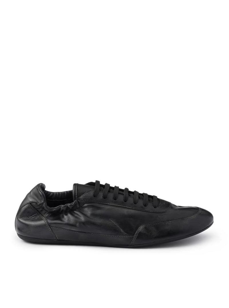 Prada Men Collapse Leather Sneakers