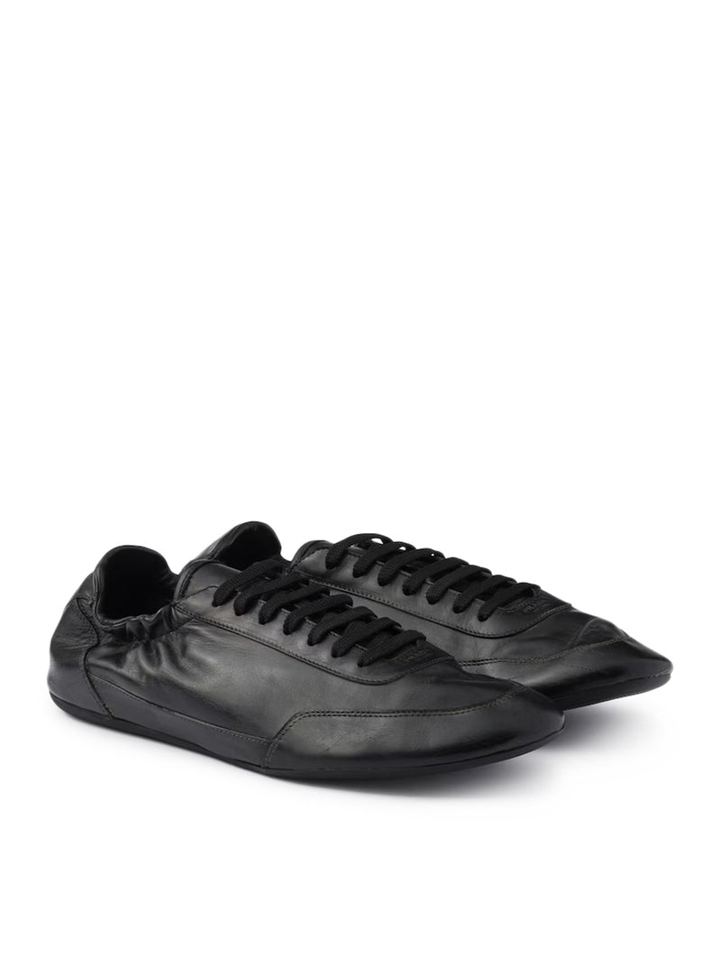 Prada Men Collapse Leather Sneakers