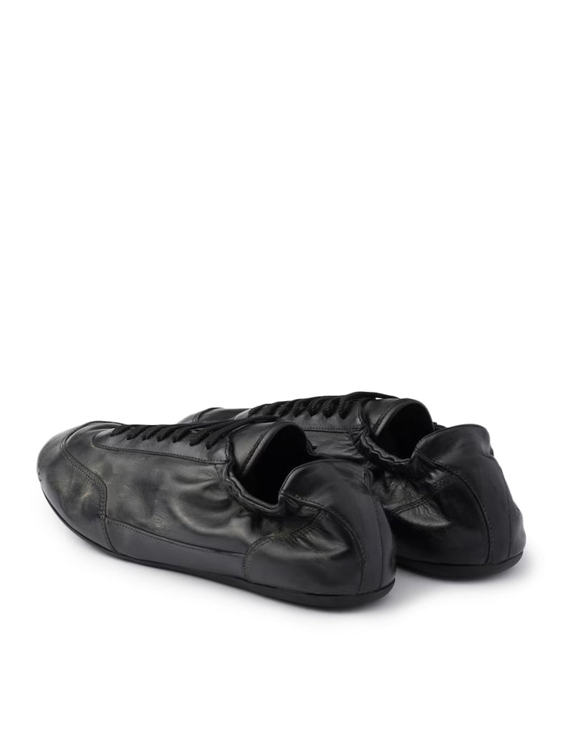 Prada Men Collapse Leather Sneakers