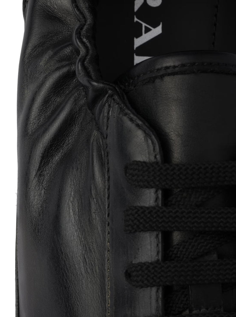 Prada Men Collapse Leather Sneakers