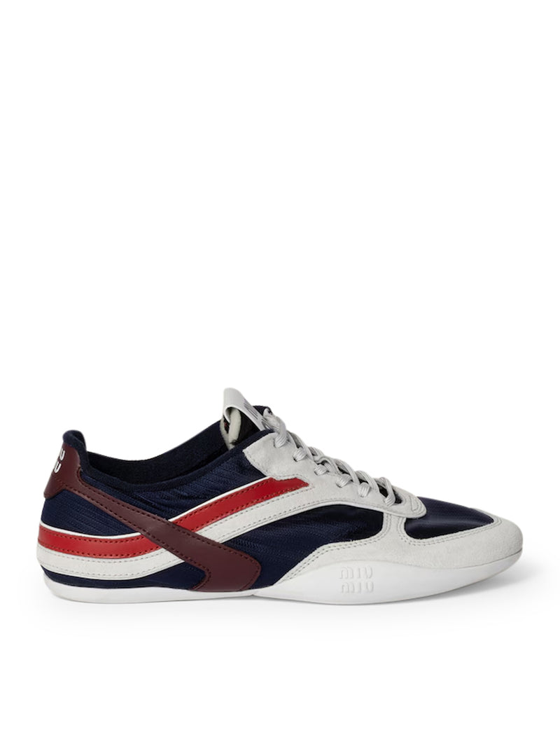 Miu Miu Miu Miu Women Gymnasium Sneakers In Technical Fabric And Suede