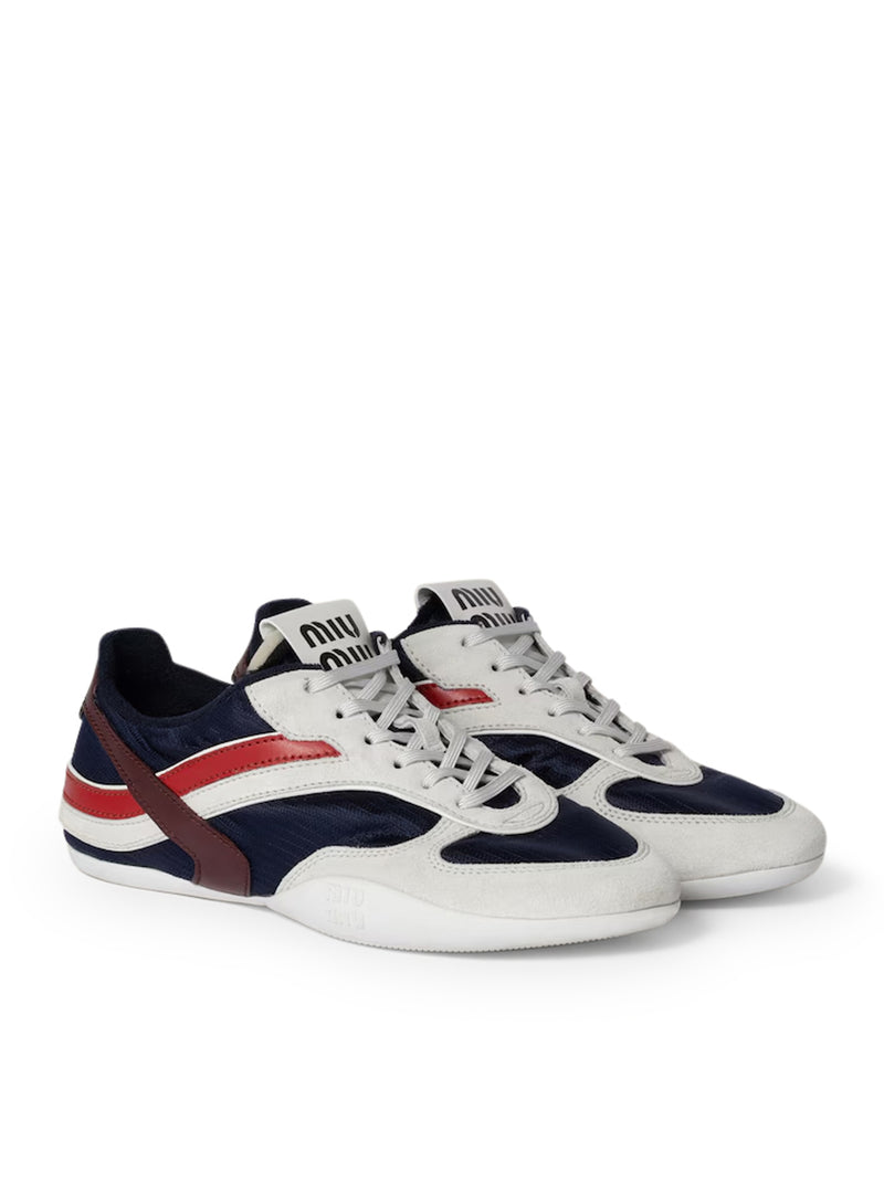 Miu Miu Miu Miu Women Gymnasium Sneakers In Technical Fabric And Suede