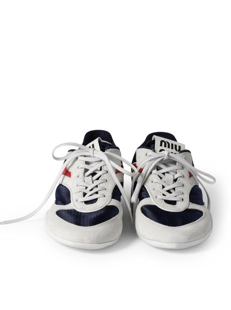 Miu Miu Miu Miu Women Gymnasium Sneakers In Technical Fabric And Suede