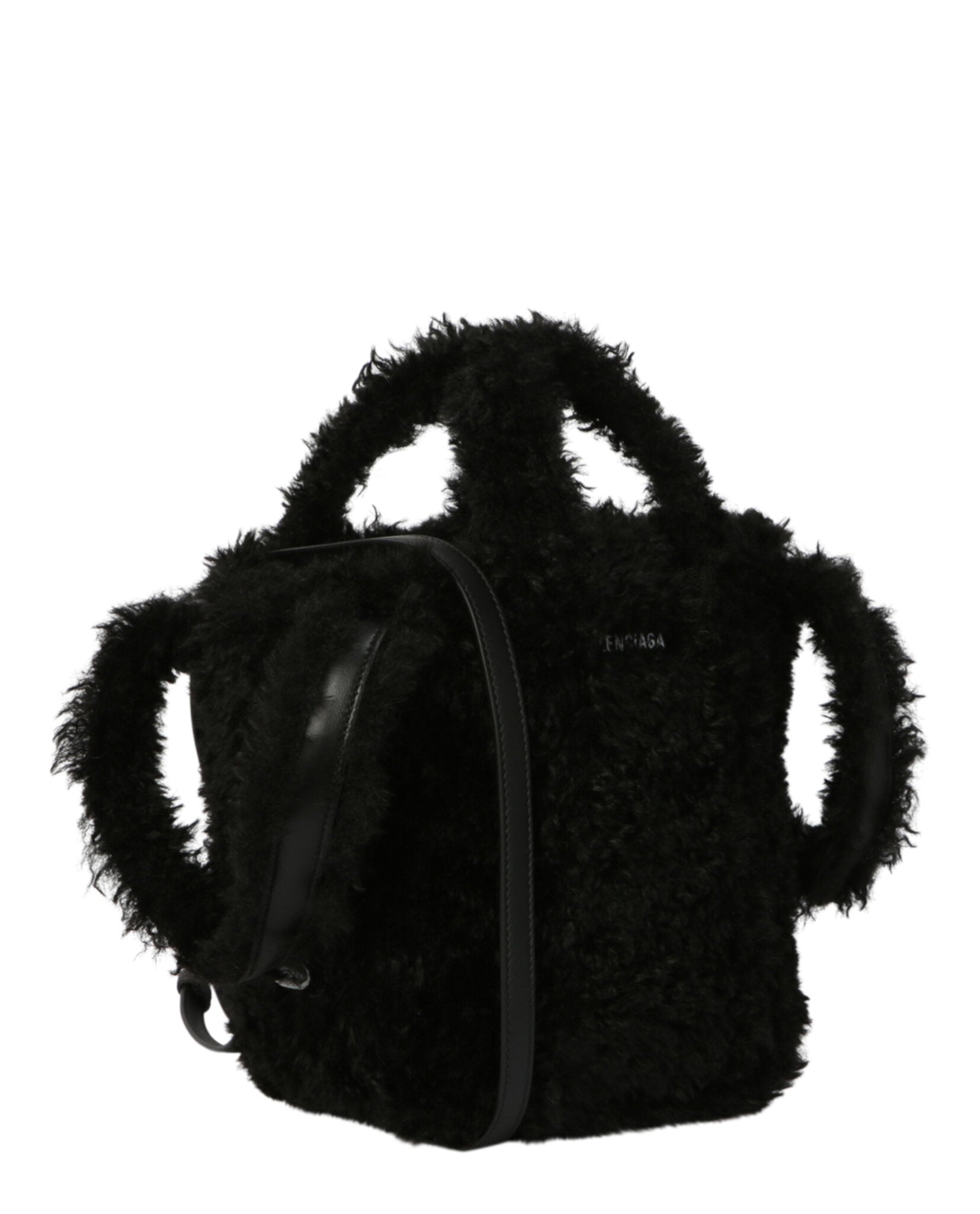 Balenciaga Womens Everyday 2.0 Xs North-South Faux-Fur Tote – Bluefly