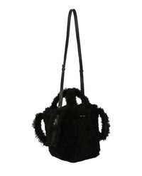 Balenciaga Womens Everyday 2.0 Xs North-South Faux-Fur Tote