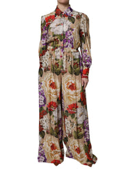 Dolce & Gabbana Dolce & Gabbana Multicolor Floral Wide Leg Jumpsuit Women's Dress
