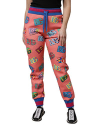Dolce & Gabbana Pink Logo Monogram Jogger SweatWomen's Women's Pants