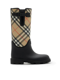Burberry Women Marsh Stamp High Rubber Boots