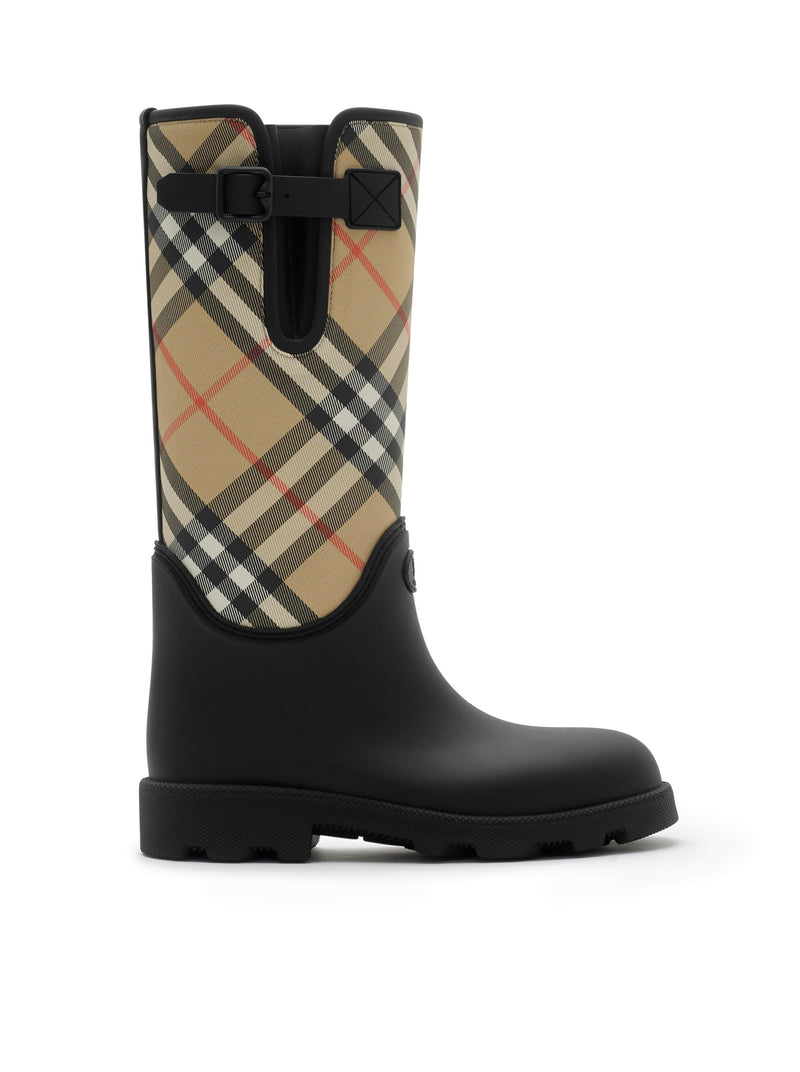 Burberry Women Marsh Stamp High Rubber Boots
