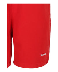Balenciaga Mens Terry Vintage Logo Sweat Shorts