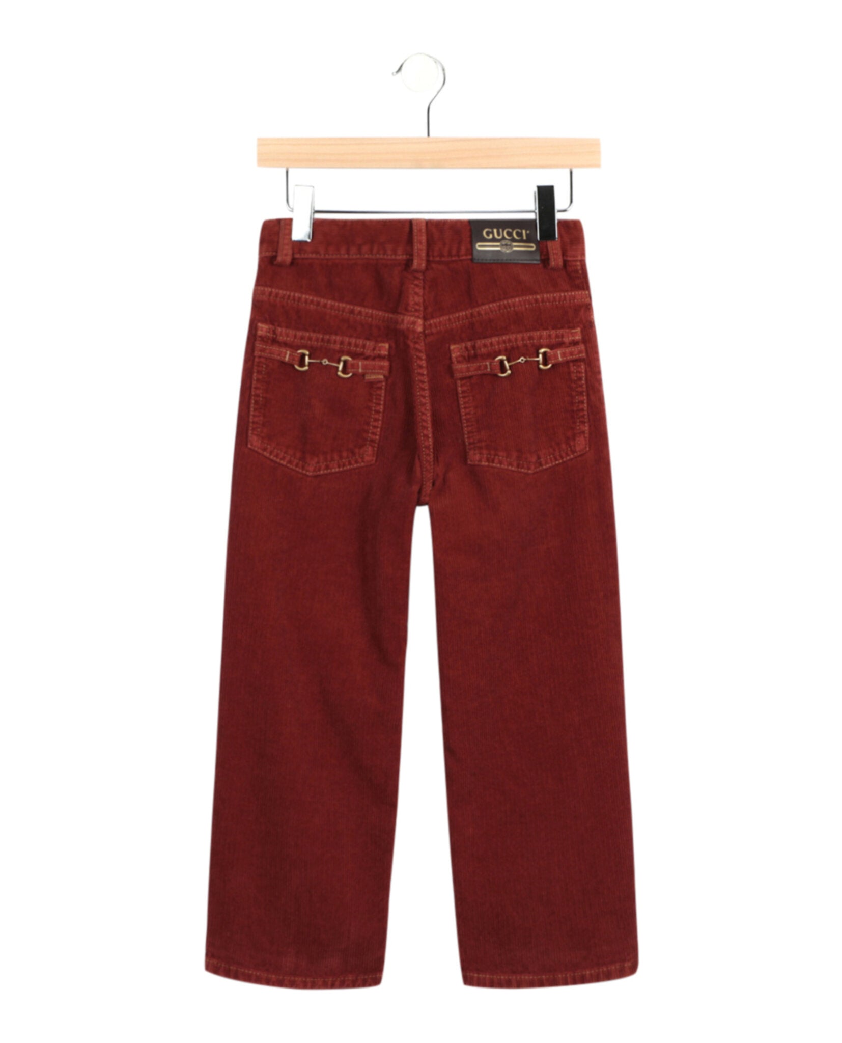 Gucci Unisex-Child Horsebit Corduroy Pants