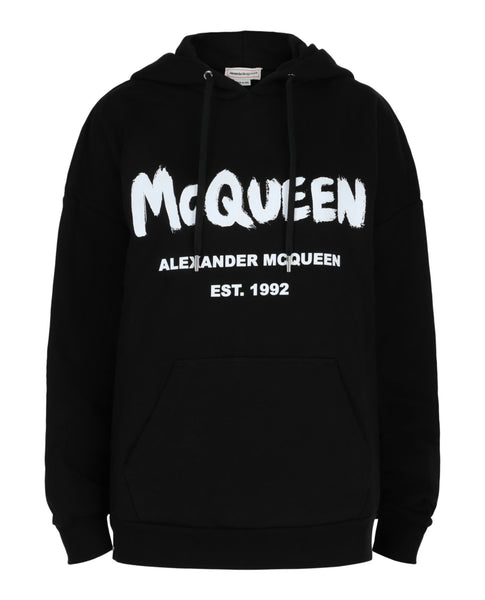 Alexander McQueen Womens Graffiti Logo Hoodie – Bluefly