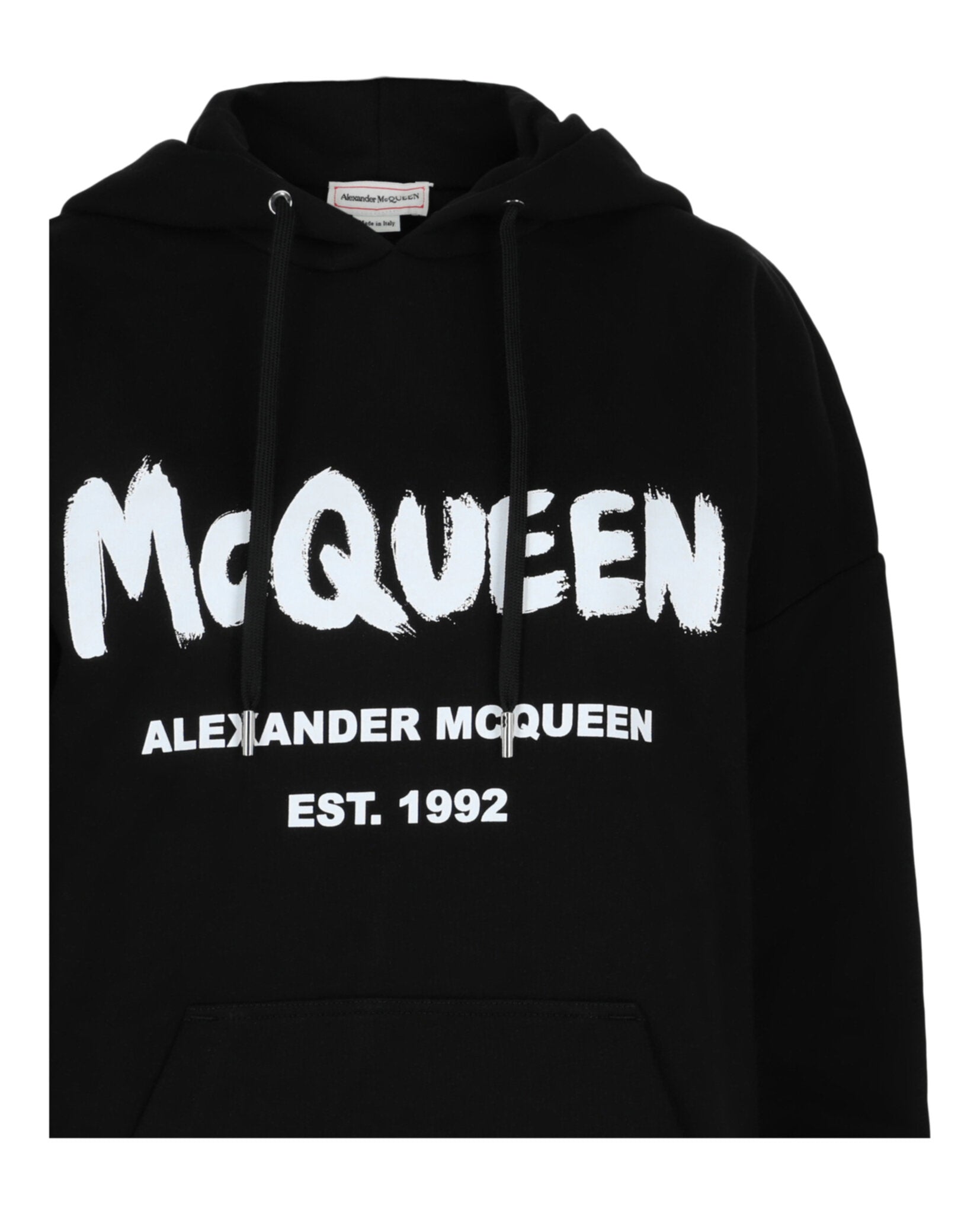 Alexander McQueen Womens Graffiti Logo Hoodie
