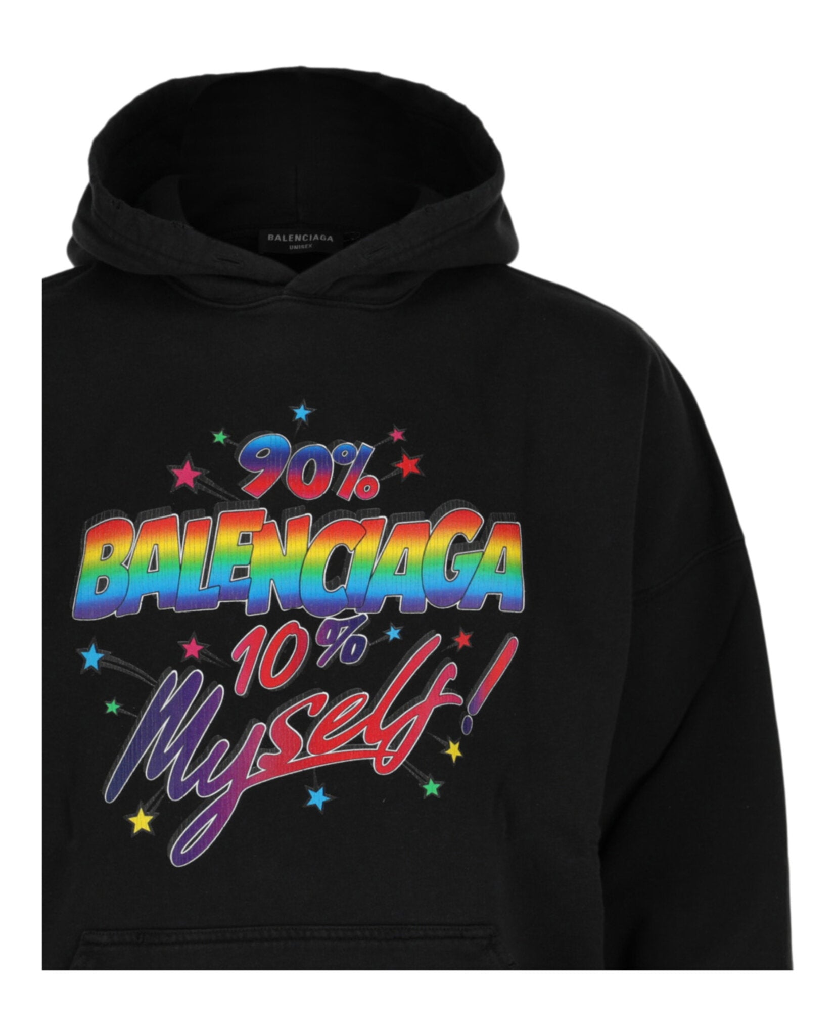 Balenciaga Unisex-Adult Distressed Graphic Hoodie