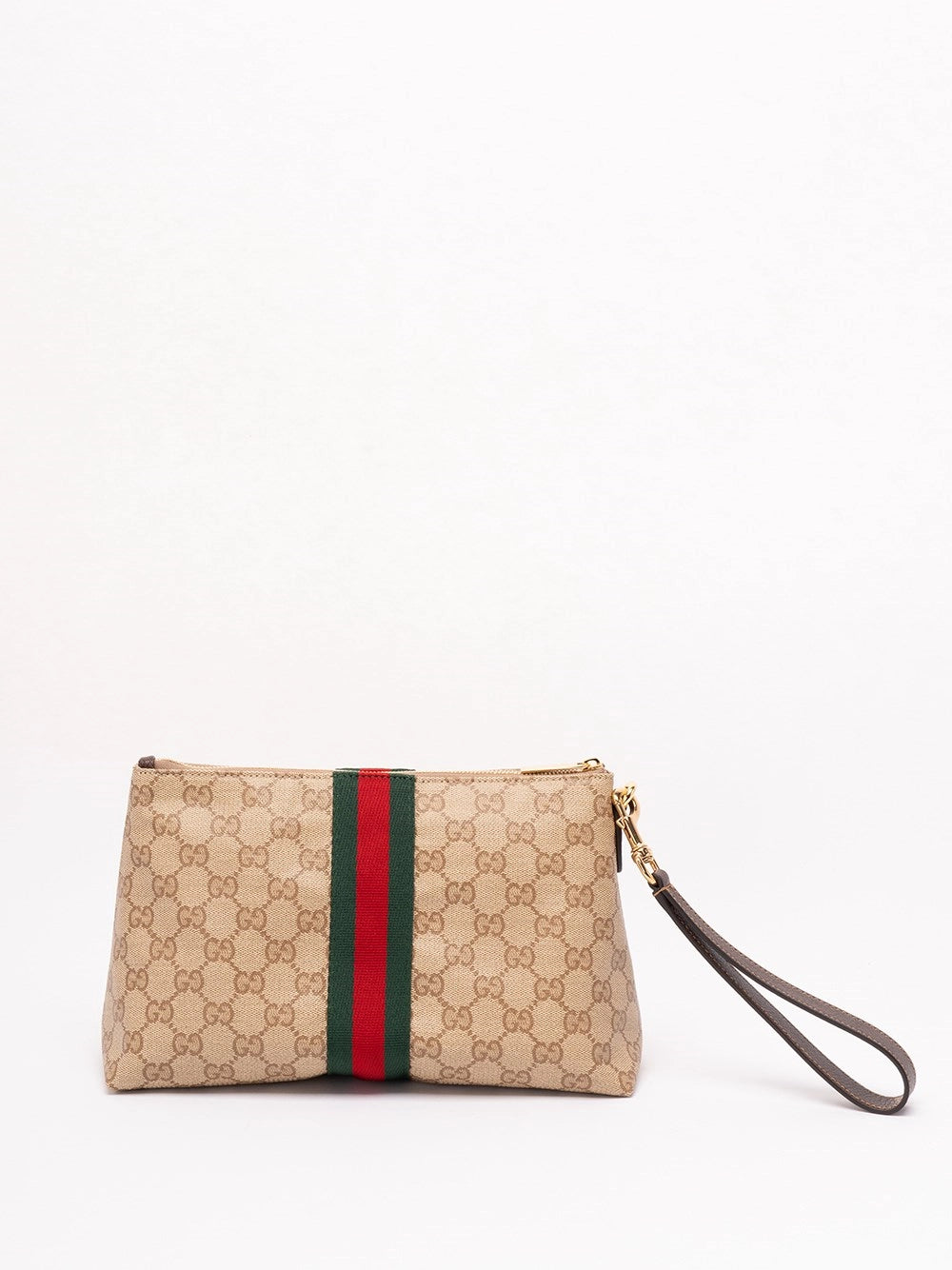 Gucci Gucci Men `Gg Coated Web` Pouch