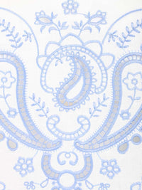 Self-Portrait Women Linen And Cotton Top With Embroidery