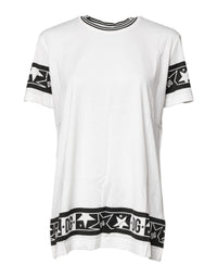 Dolce & Gabbana Dolce & Gabbana White #DGMillennials Cotton Crewneck Women's T-shirt
