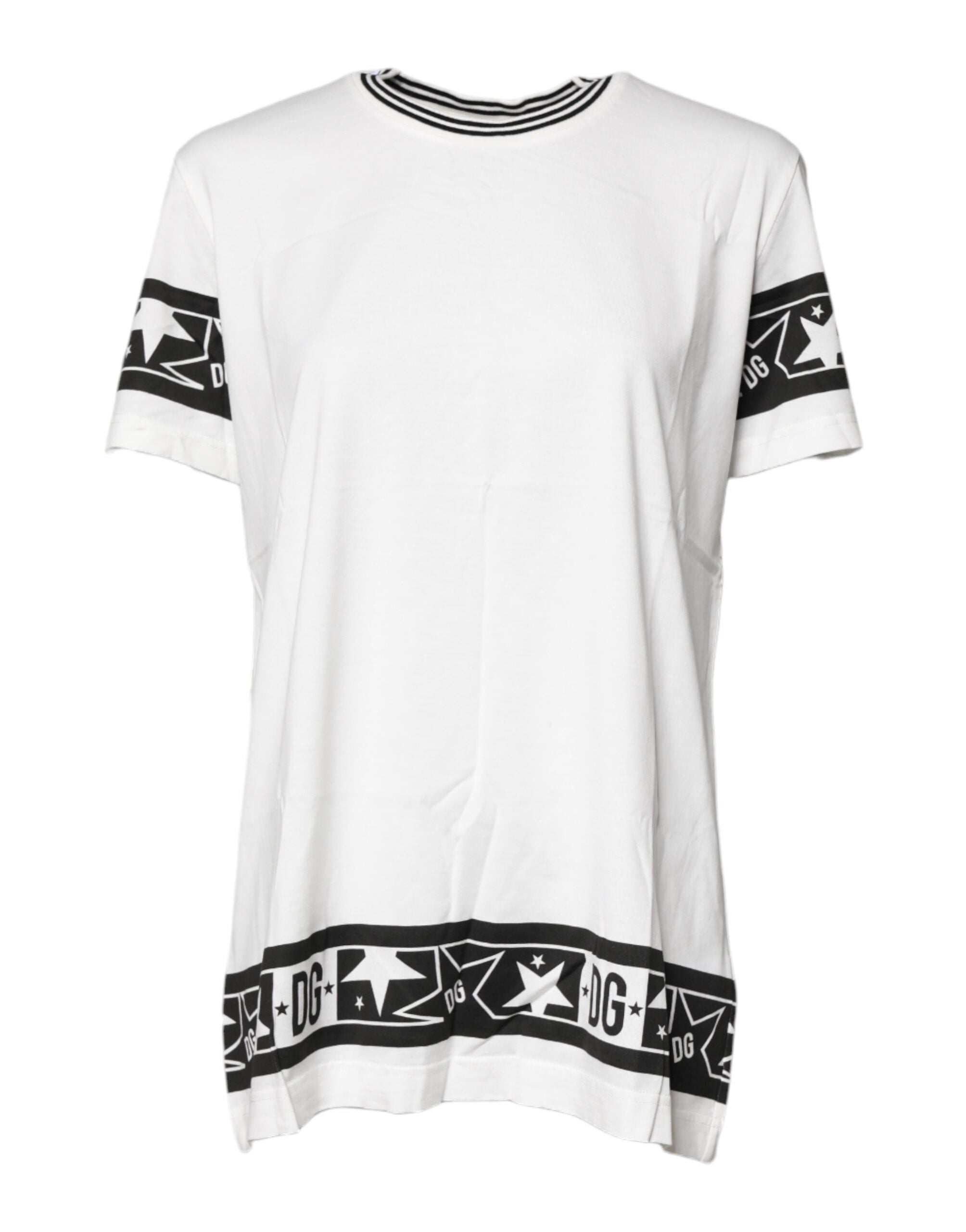 Dolce & Gabbana Dolce & Gabbana White #DGMillennials Cotton Crewneck Women's T-shirt