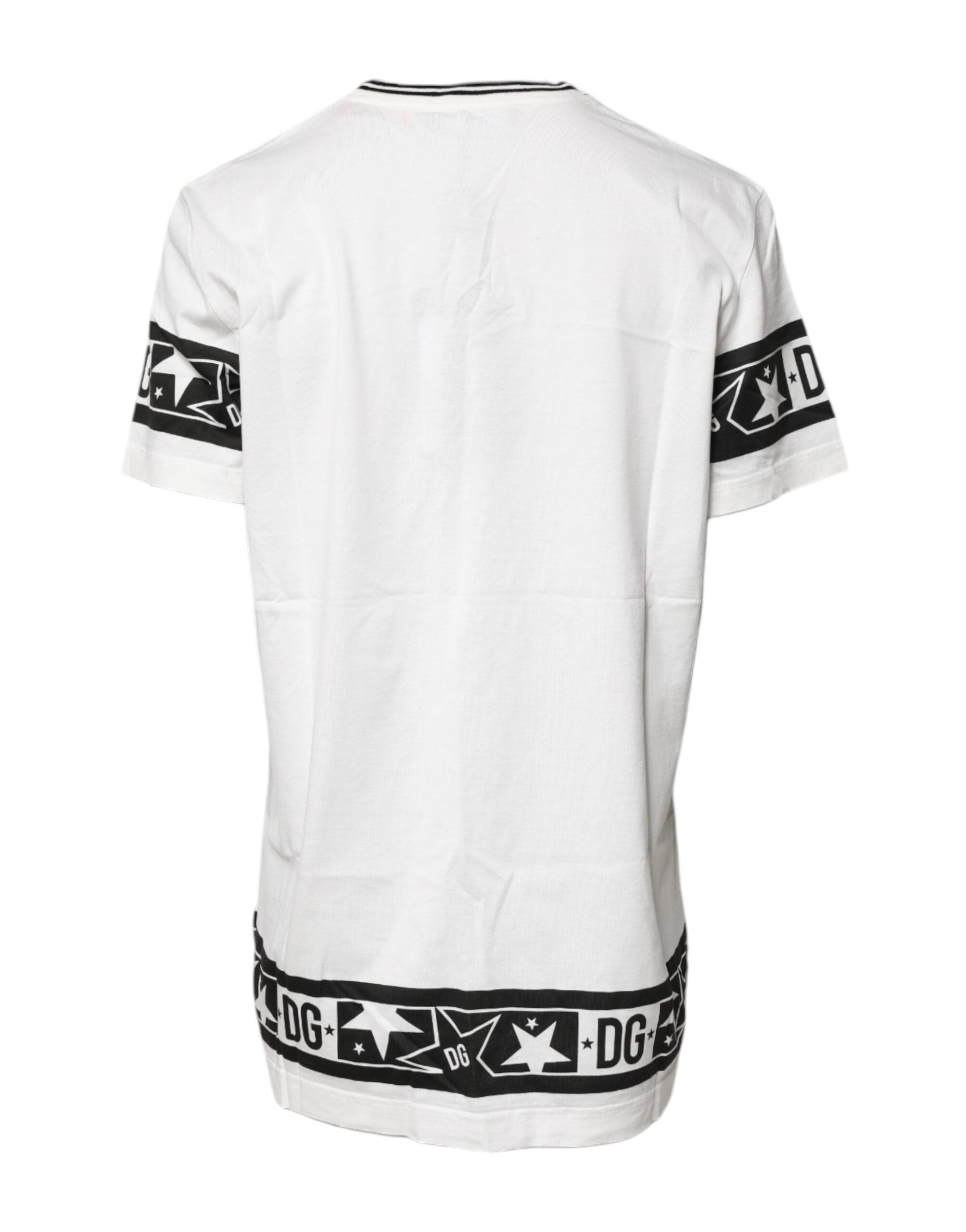 Dolce & Gabbana Dolce & Gabbana White #DGMillennials Cotton Crewneck Women's T-shirt