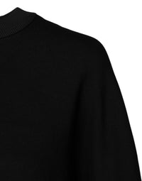 Dolce & Gabbana Black Cotton Crew Neck Sweatshirt Women's Sweater
