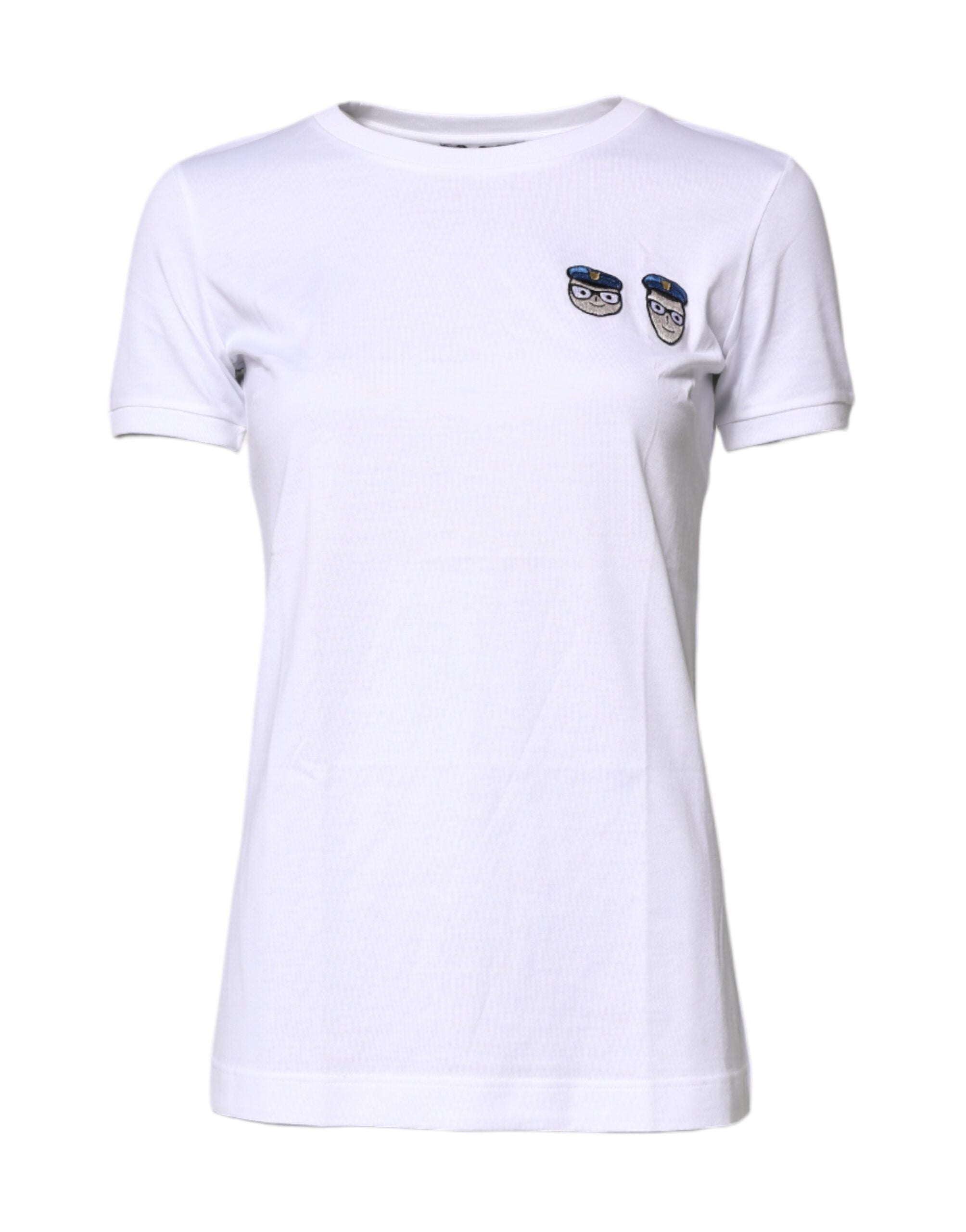 Dolce & Gabbana Dolce & Gabbana White #DGFamily Cotton Crew Neck Women's T-shirt