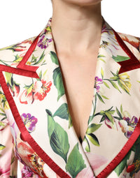 Dolce & Gabbana Dolce & Gabbana Multicolor Floral Double Breasted Women's Jacket