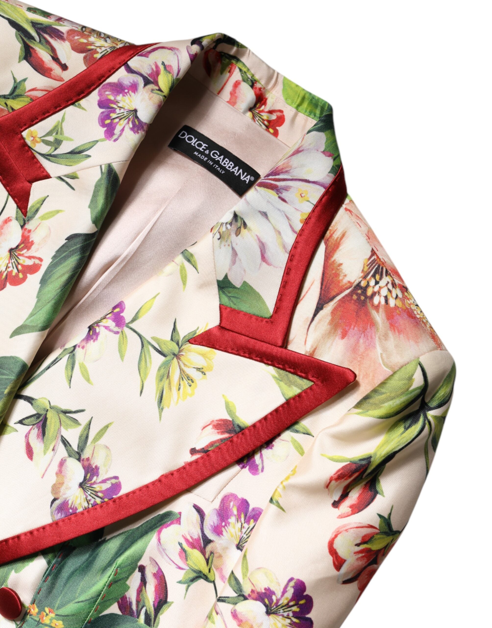 Dolce & Gabbana Dolce & Gabbana Multicolor Floral Double Breasted Women's Jacket